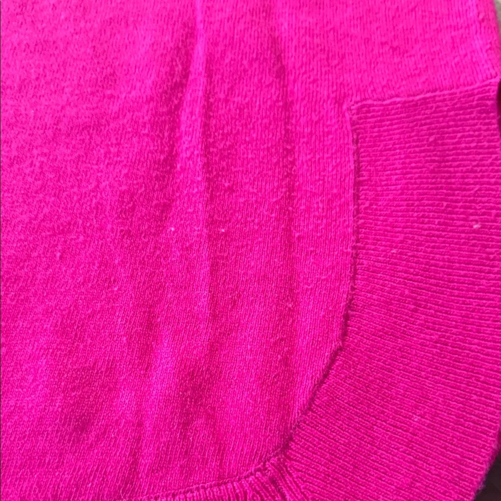 J. Crew Vibrant Pink Crew Neck Sweater